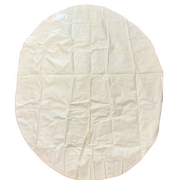 Vtg Thanksgiving Tablecloth Vinyl Oval 66x53 Flannel Back Fall Autumn Pumpkins - Picture 3 of 3